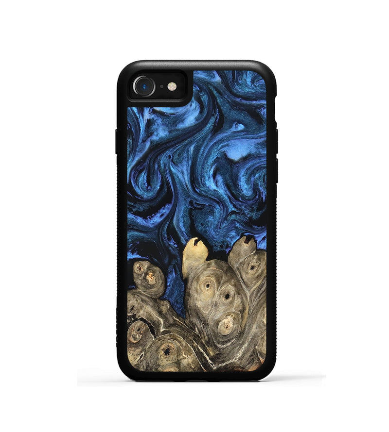 iPhone SE Wood Phone Case - Shani (Blue, 827500)
