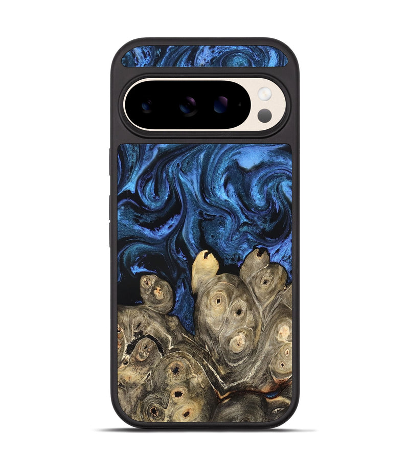 Pixel 10 Wood Phone Case - Shani (Blue, 827500)