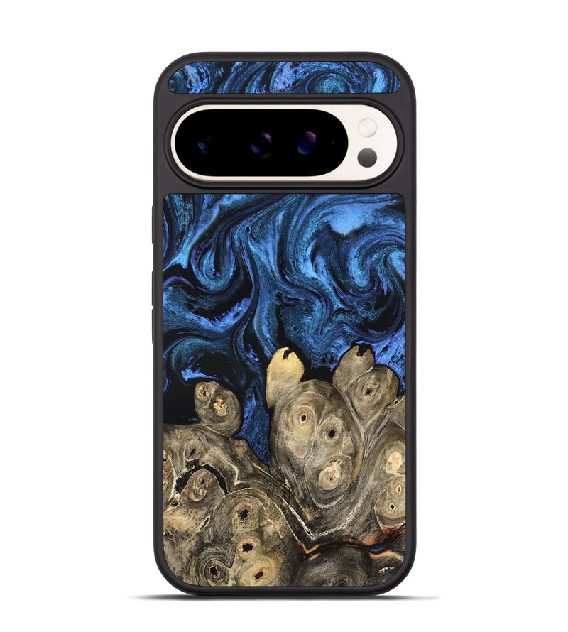 Pixel 9 Wood Phone Case - Shani (Blue, 827500)