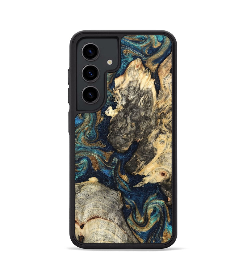 Galaxy S24 Wood Phone Case - Leander (Teal & Gold, 827508)
