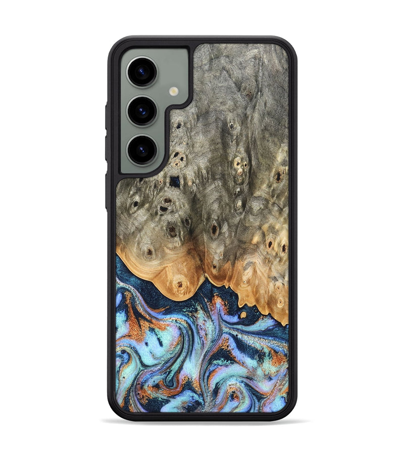 Galaxy S24 Plus Wood Phone Case - Loy (Teal & Gold, 827511)
