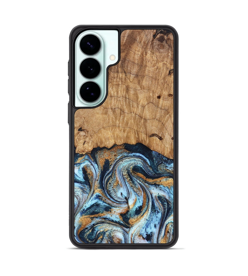 Galaxy S26 Plus Wood Phone Case - Admiral (Teal & Gold, 827512)
