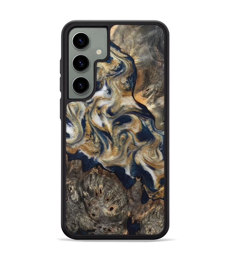 Galaxy S24 Plus Wood Phone Case - Zuri (Teal & Gold, 827513)