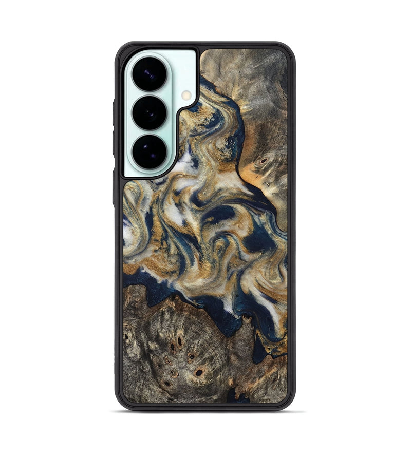 Galaxy S26 Plus Wood Phone Case - Zuri (Teal & Gold, 827513)