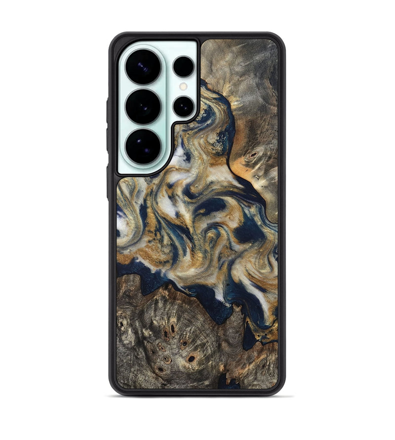 Galaxy S26 Ultra Wood Phone Case - Zuri (Teal & Gold, 827513)