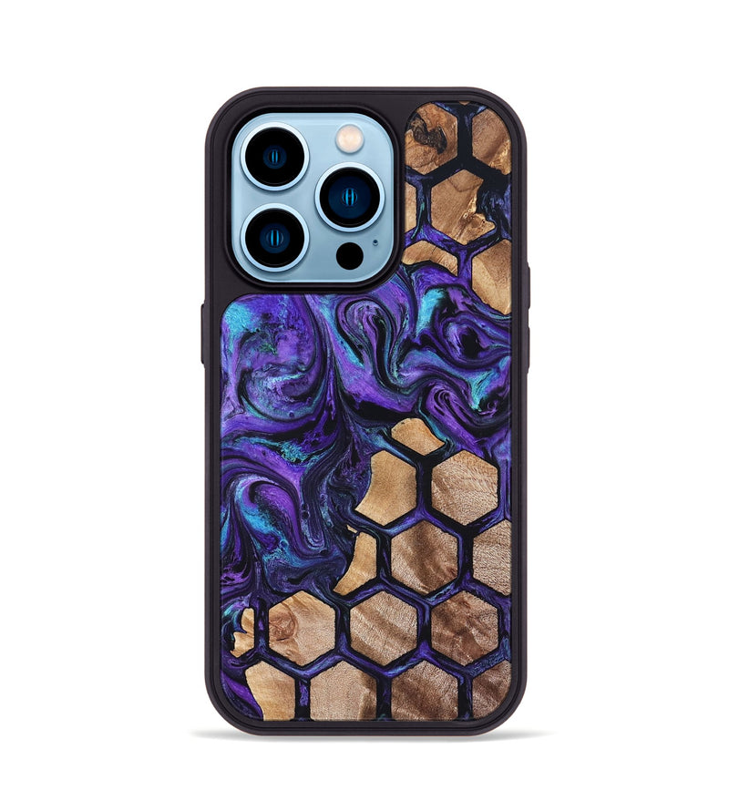 iPhone 14 Pro Wood Phone Case - Kyra (Pattern, 827514)