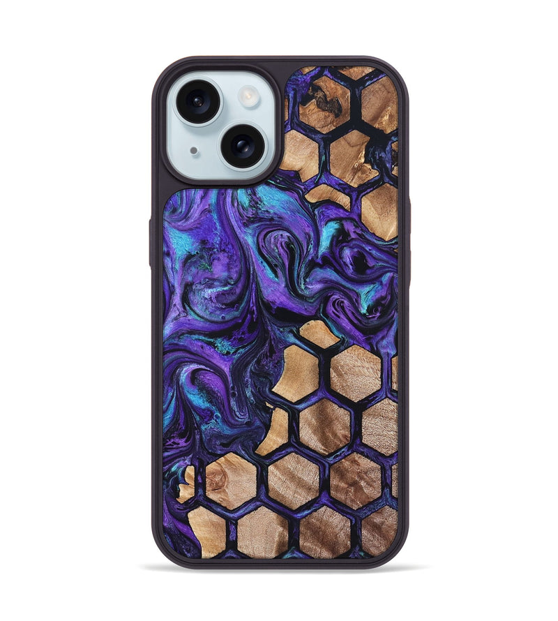 iPhone 15 Wood Phone Case - Kyra (Pattern, 827514)
