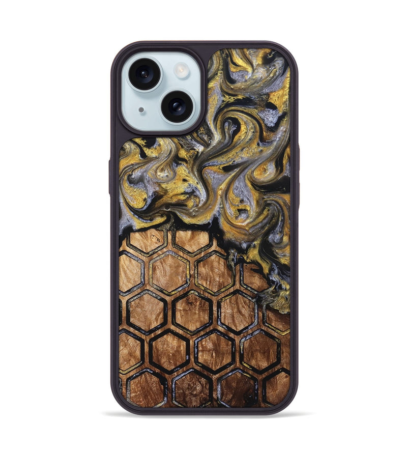 iPhone 15 Wood Phone Case - Grace (Pattern, 827516)