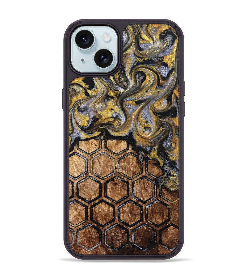 iPhone 15 Plus Wood Phone Case - Grace (Pattern, 827516)