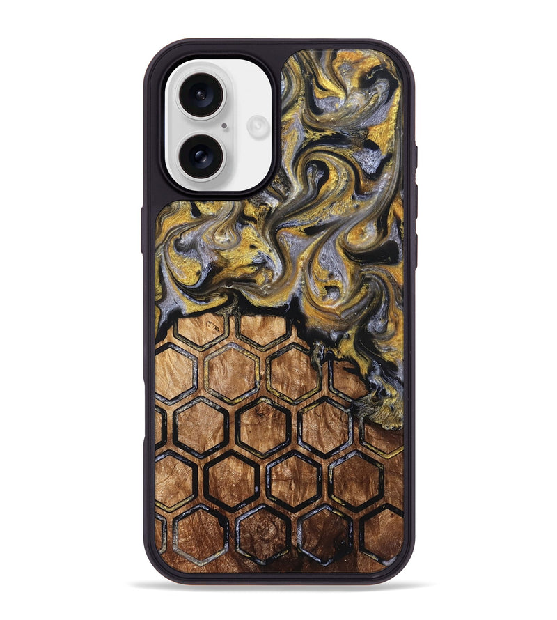 iPhone 16 Plus Wood Phone Case - Grace (Pattern, 827516)