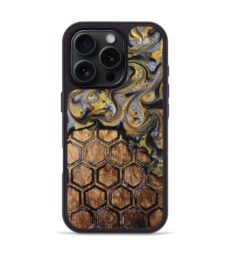 iPhone 16 Pro Wood Phone Case - Grace (Pattern, 827516)