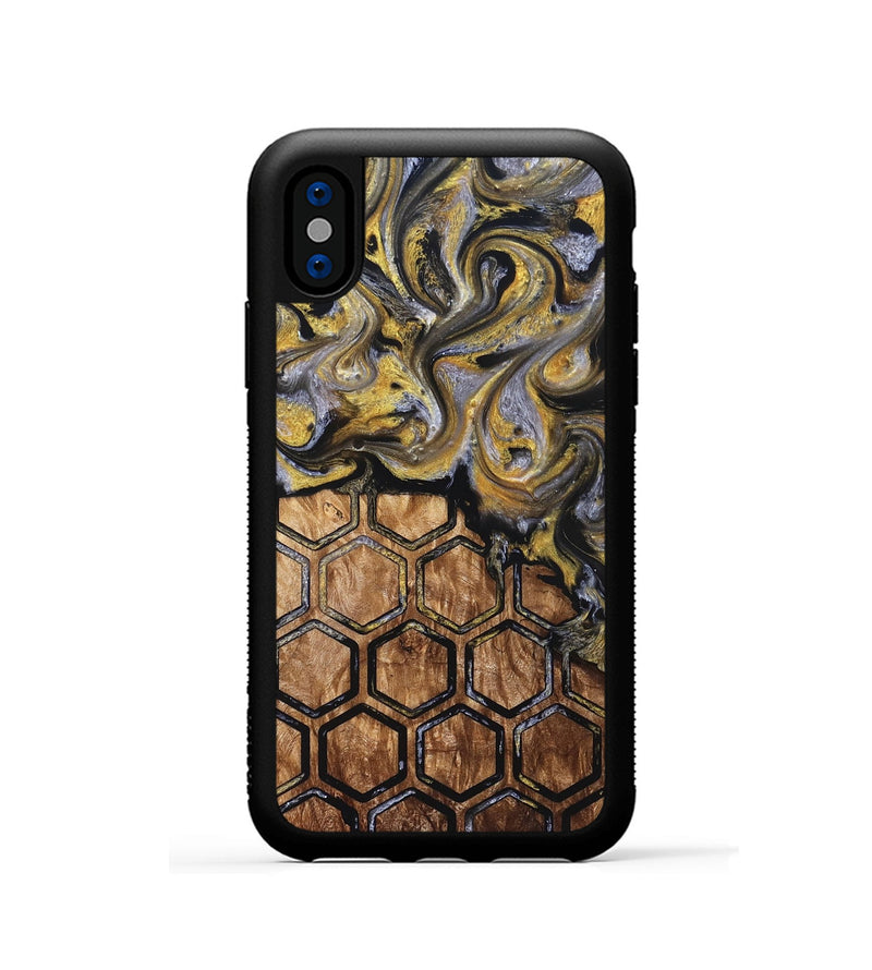 iPhone Xs Wood Phone Case - Grace (Pattern, 827516)