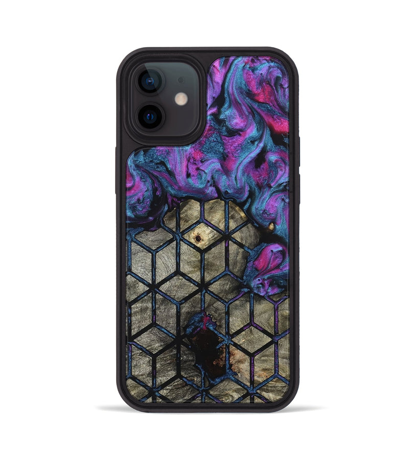 iPhone 12 Wood Phone Case - Cherish (Pattern, 827520)