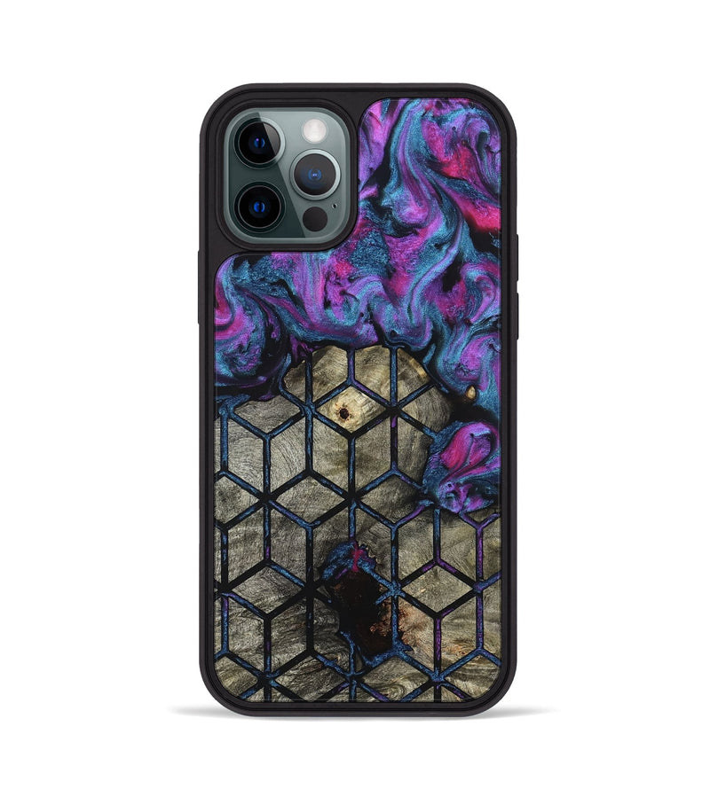 iPhone 12 Pro Wood Phone Case - Cherish (Pattern, 827520)