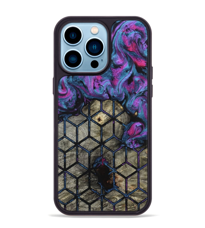 iPhone 14 Pro Max Wood Phone Case - Cherish (Pattern, 827520)