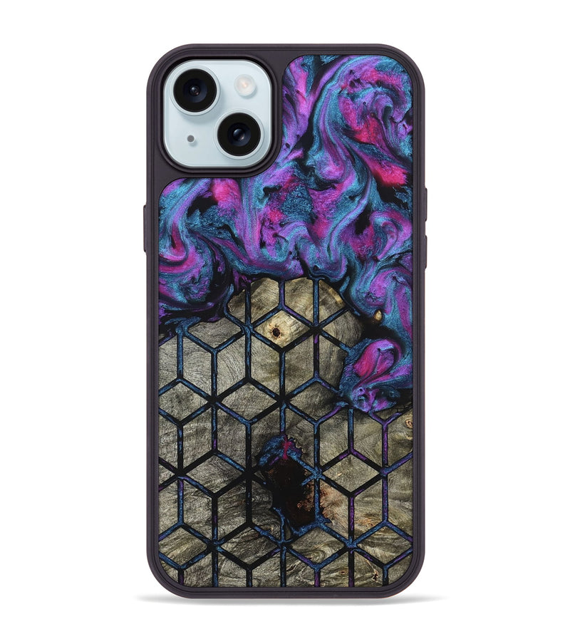 iPhone 15 Plus Wood Phone Case - Cherish (Pattern, 827520)