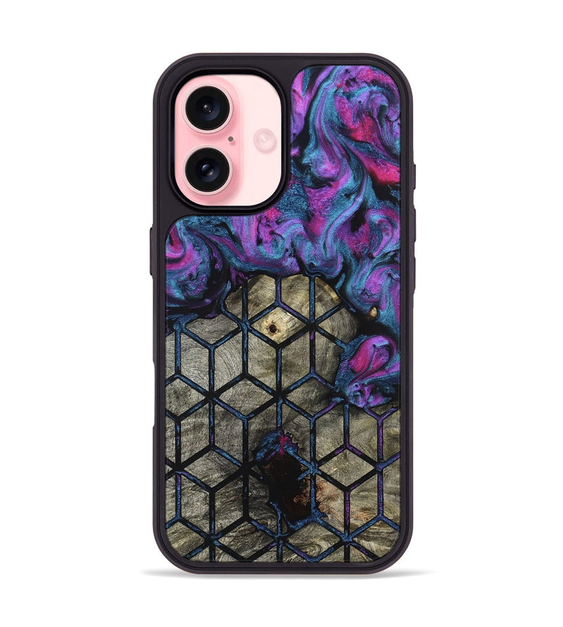 iPhone 16 Wood Phone Case - Cherish (Pattern, 827520)