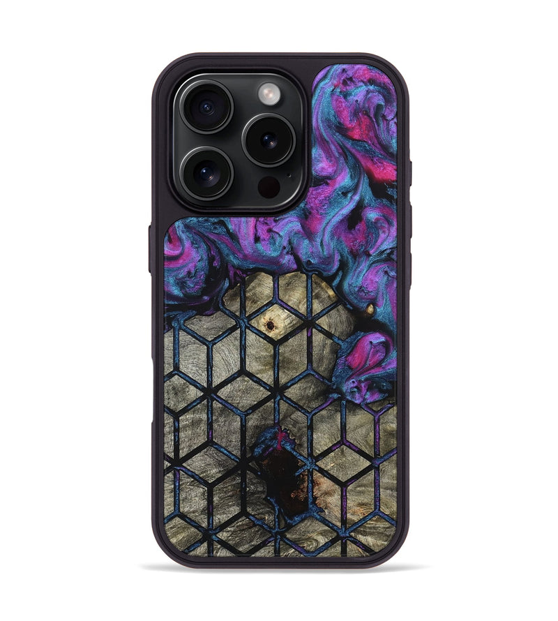 iPhone 16 Pro Wood Phone Case - Cherish (Pattern, 827520)