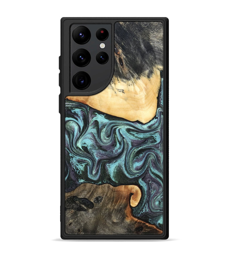 Galaxy S22 Ultra Wood Phone Case - Lenora (Green, 827522)