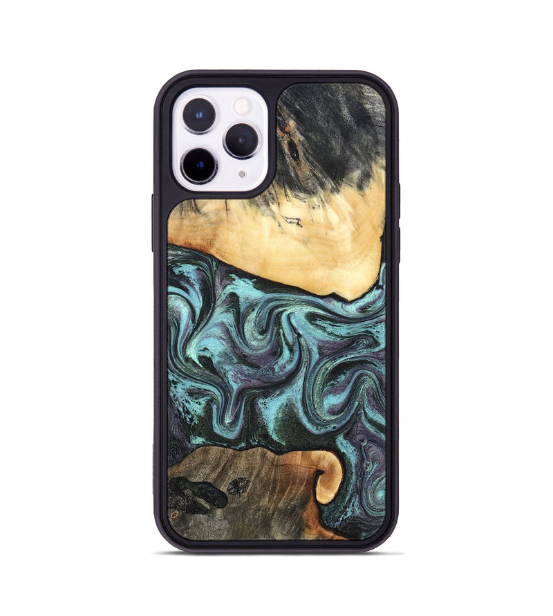 iPhone 11 Pro Wood Phone Case - Lenora (Green, 827522)