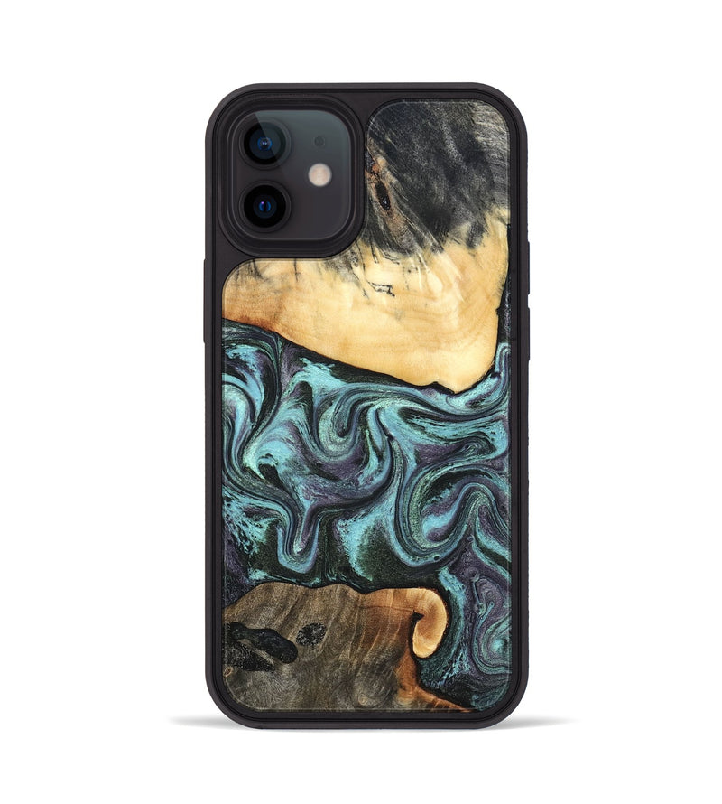 iPhone 12 Wood Phone Case - Lenora (Green, 827522)