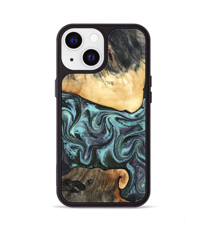 iPhone 13 Wood Phone Case - Lenora (Green, 827522)
