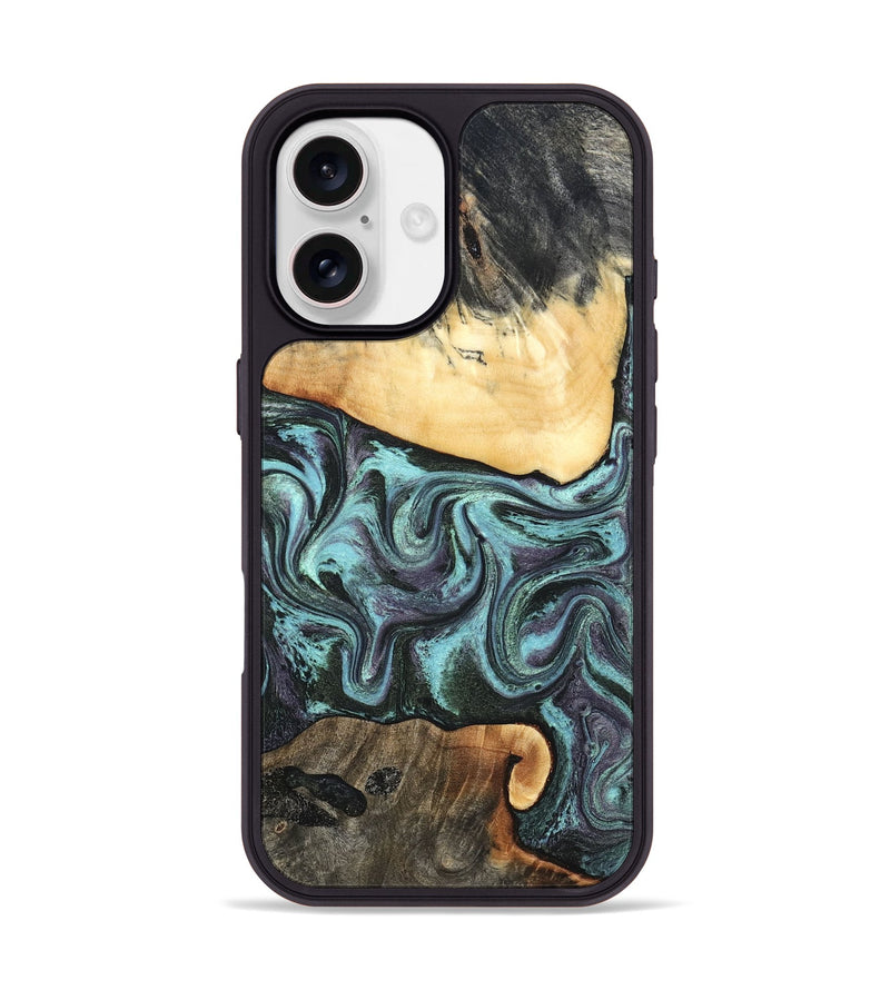 iPhone 17 Wood Phone Case - Lenora (Green, 827522)