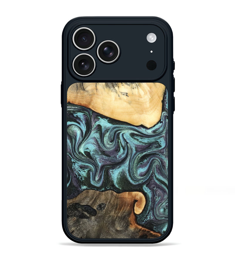 iPhone 17 Pro Max Wood Phone Case - Lenora (Green, 827522)