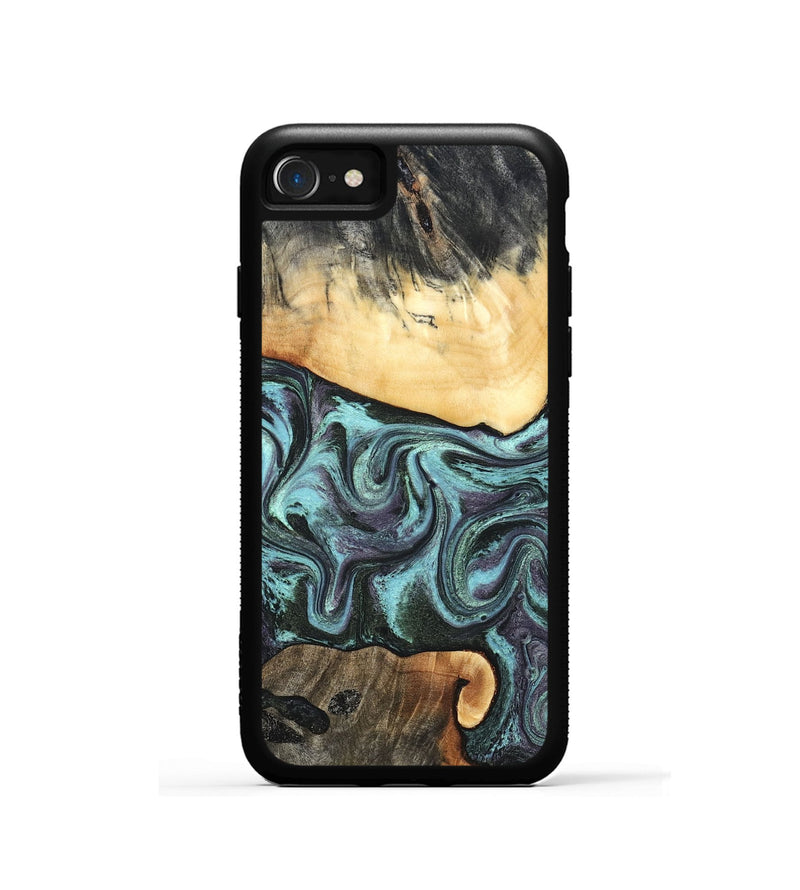 iPhone SE Wood Phone Case - Lenora (Green, 827522)