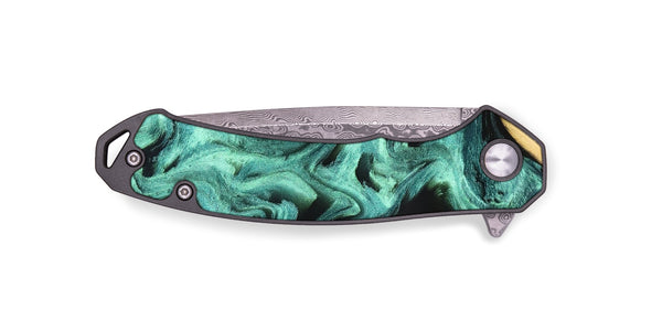 EDC Wood Pocket Knife - Kanye (Green, 827523)