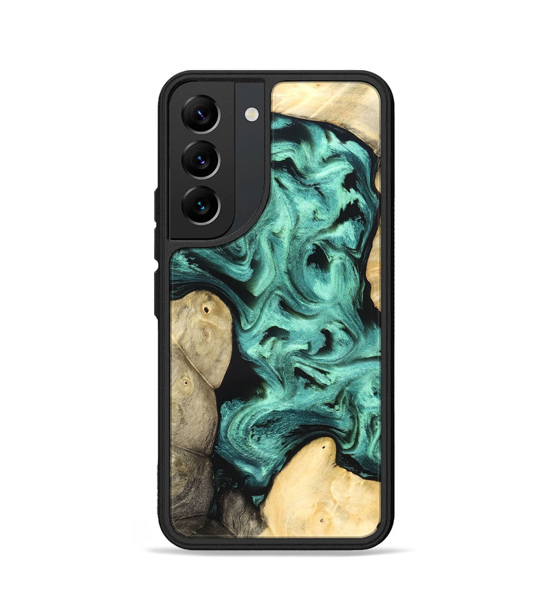 Galaxy S22 Wood Phone Case - Kanye (Green, 827523)