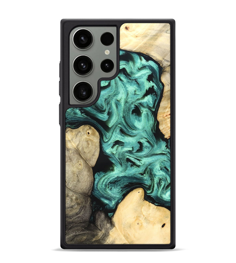 Galaxy S24 Ultra Wood Phone Case - Kanye (Green, 827523)