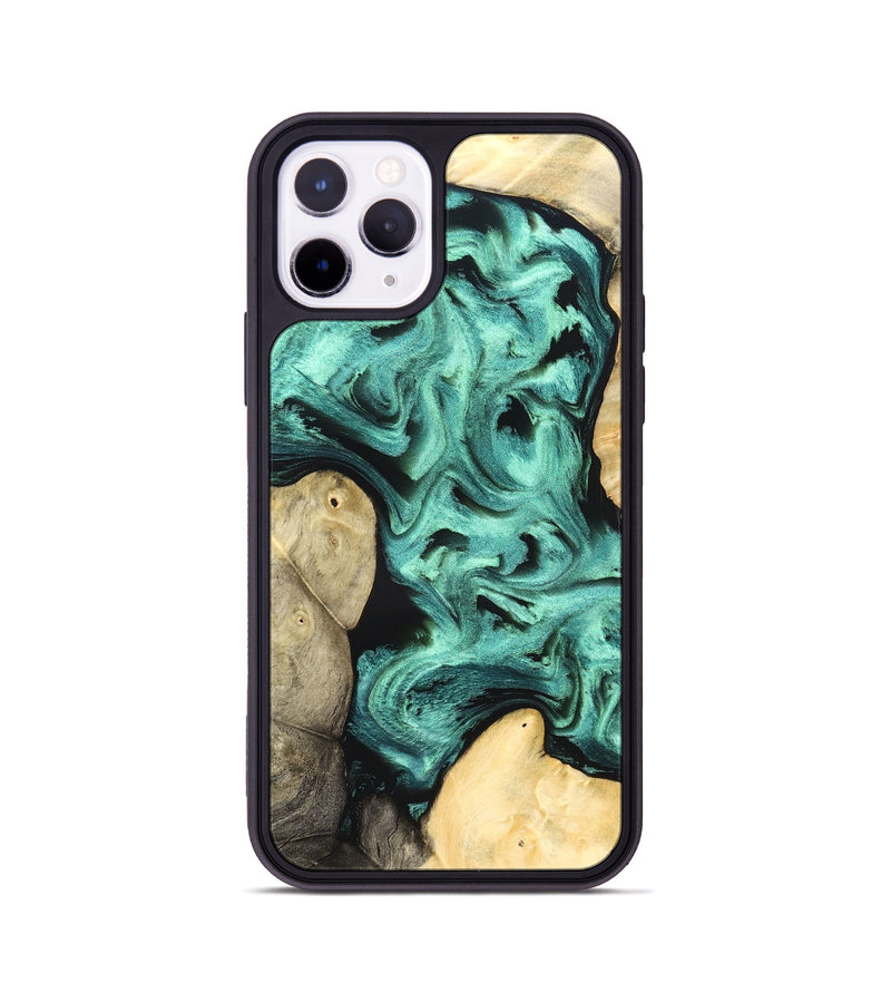 iPhone 11 Pro Wood Phone Case - Kanye (Green, 827523)