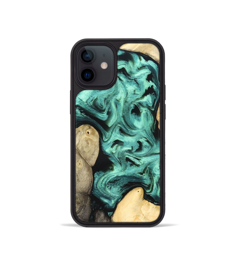 iPhone 12 mini Wood Phone Case - Kanye (Green, 827523)