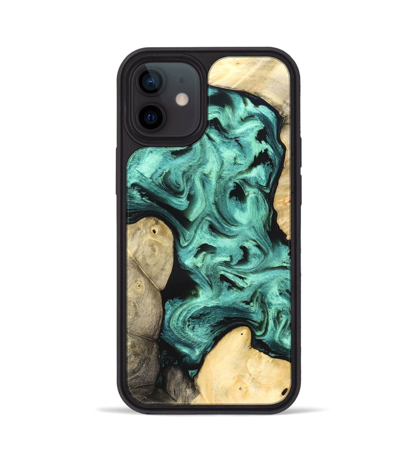 iPhone 12 Wood Phone Case - Kanye (Green, 827523)