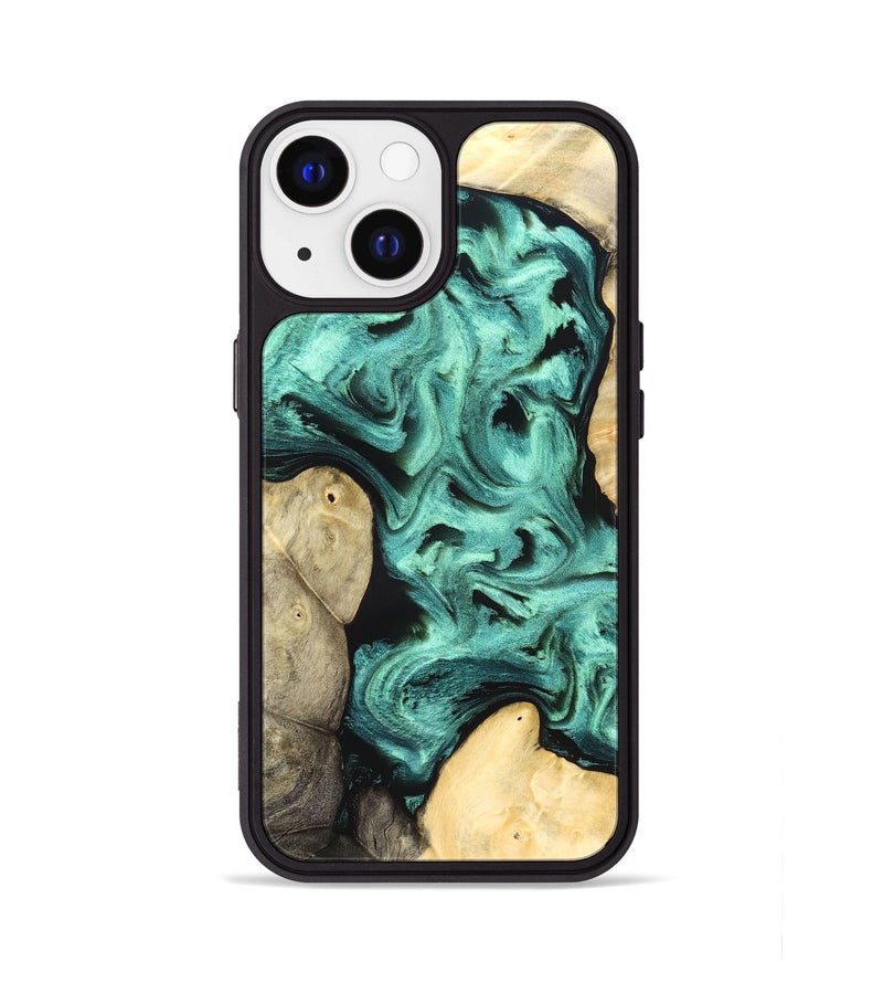 iPhone 13 Wood Phone Case - Kanye (Green, 827523)