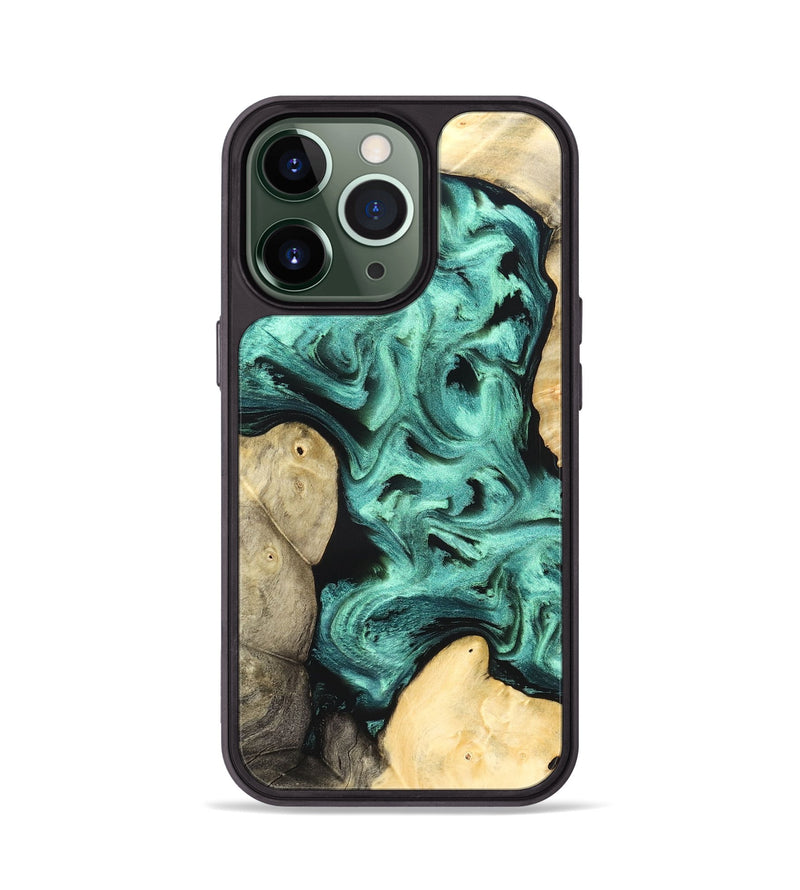 iPhone 13 Pro Wood Phone Case - Kanye (Green, 827523)