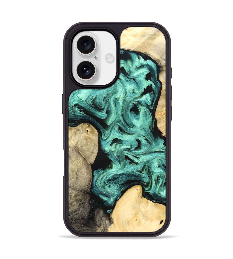 iPhone 17 Wood Phone Case - Kanye (Green, 827523)