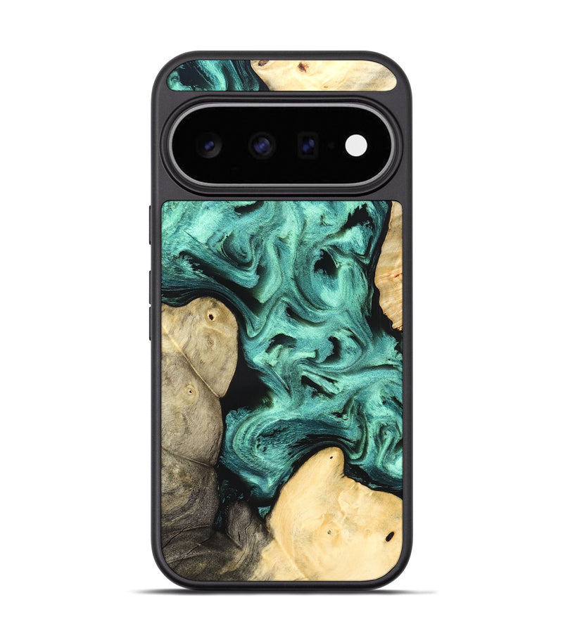 Pixel 11 Pro Wood Phone Case - Kanye (Green, 827523)