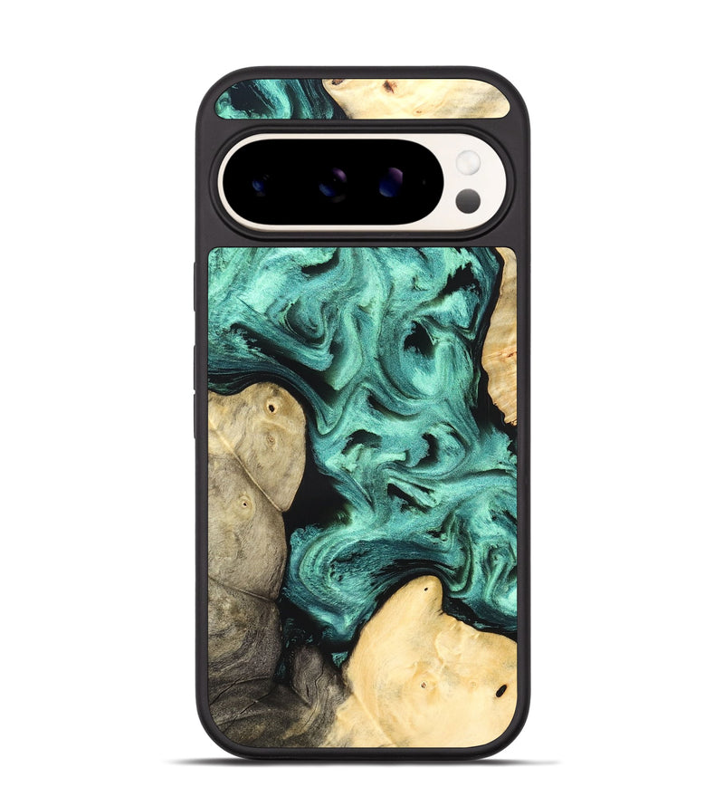 Pixel 9 Wood Phone Case - Kanye (Green, 827523)