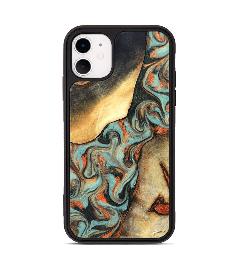 iPhone 11 Wood Phone Case - Monique (Green, 827525)