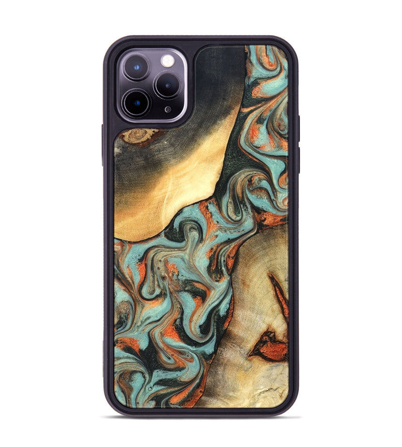 iPhone 11 Pro Max Wood Phone Case - Monique (Green, 827525)