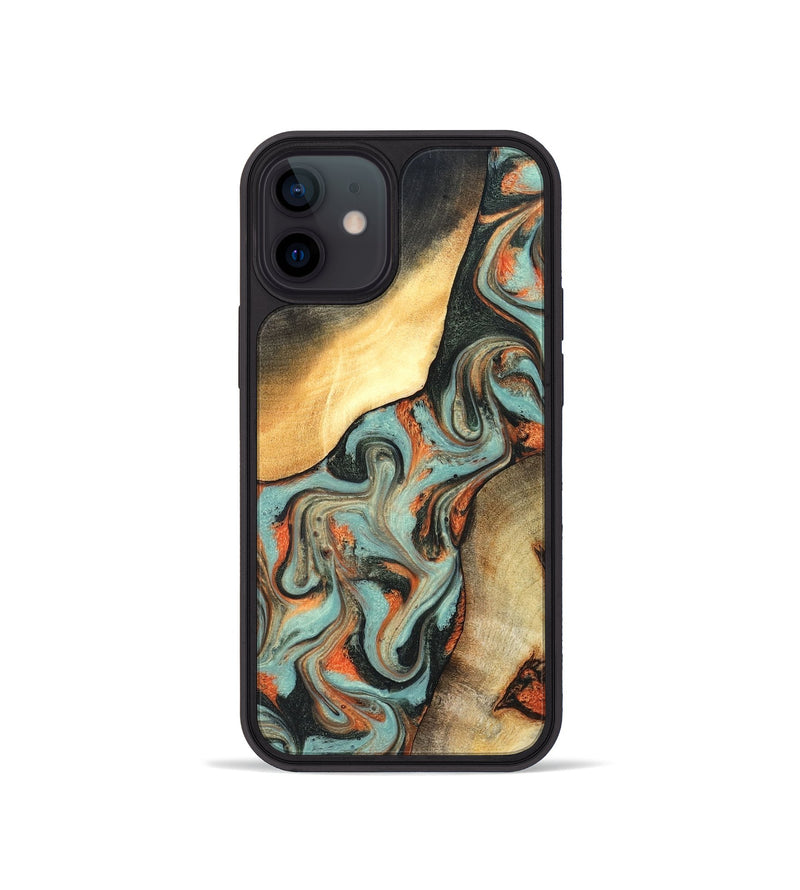 iPhone 12 mini Wood Phone Case - Monique (Green, 827525)