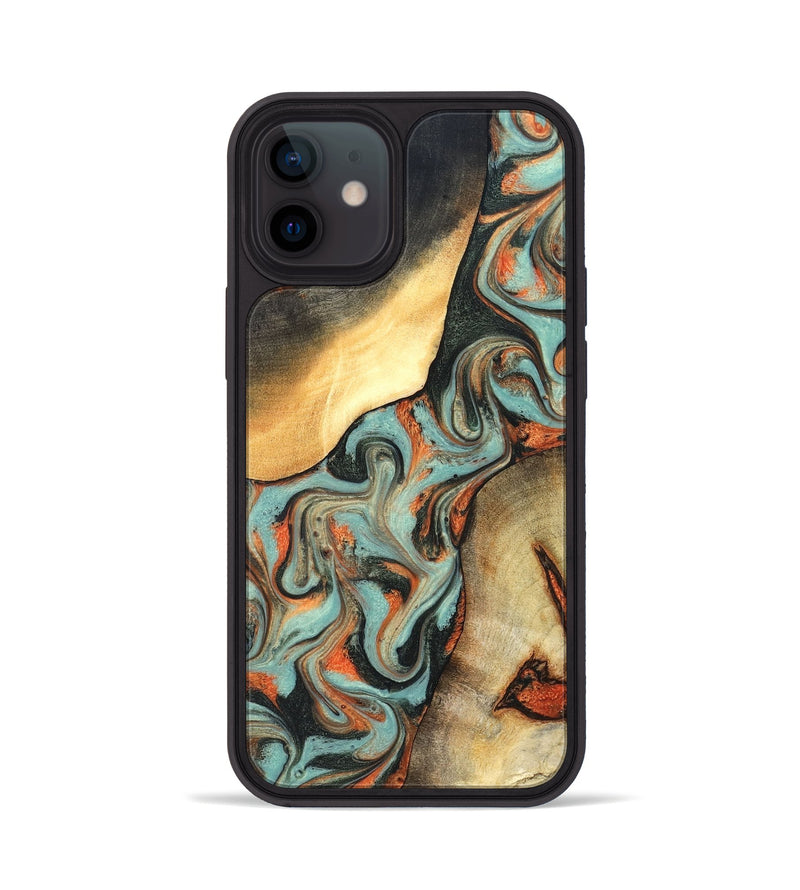 iPhone 12 Wood Phone Case - Monique (Green, 827525)