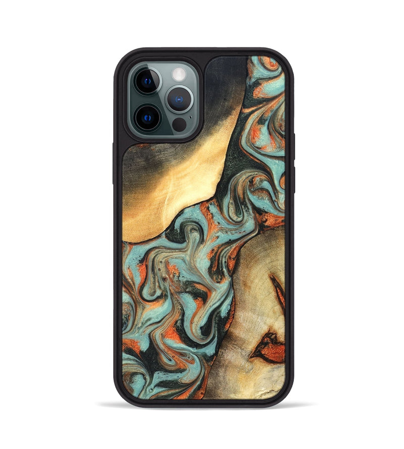 iPhone 12 Pro Wood Phone Case - Monique (Green, 827525)