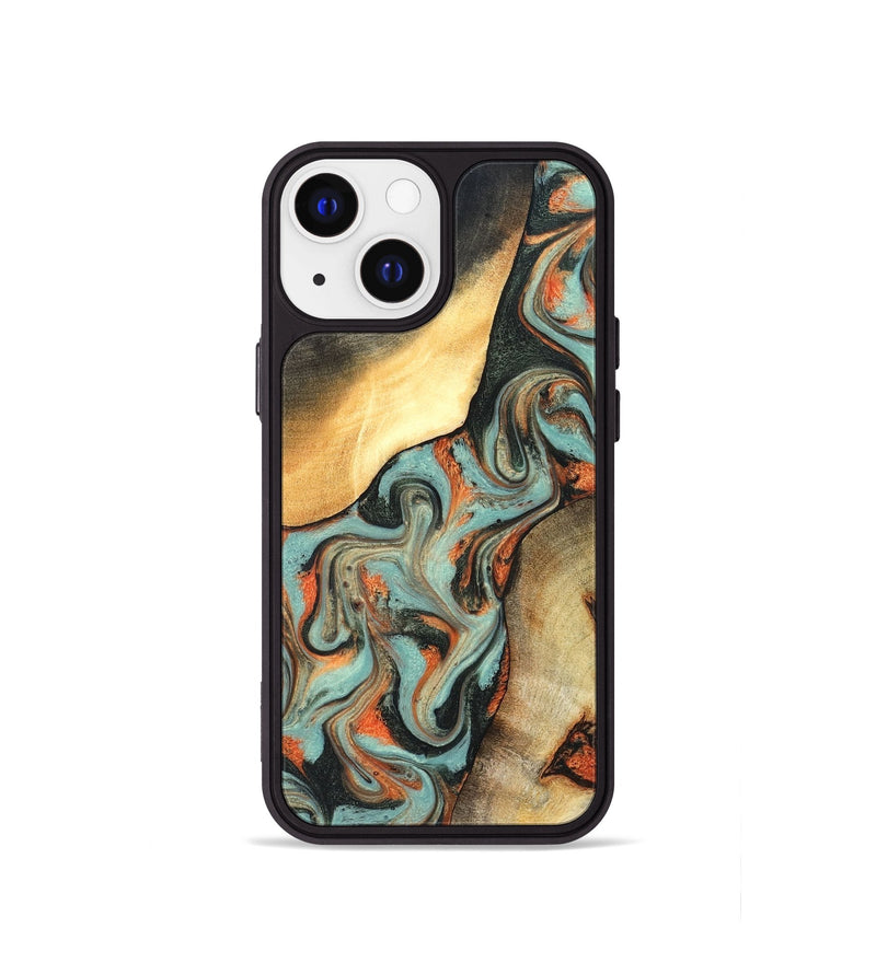 iPhone 13 mini Wood Phone Case - Monique (Green, 827525)