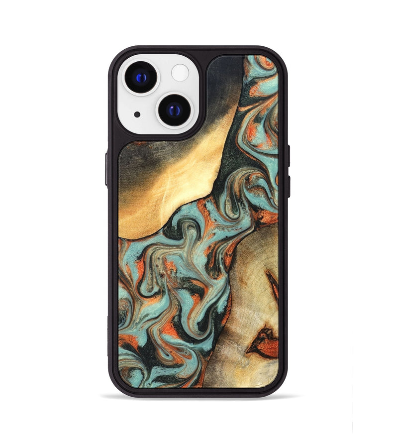 iPhone 13 Wood Phone Case - Monique (Green, 827525)