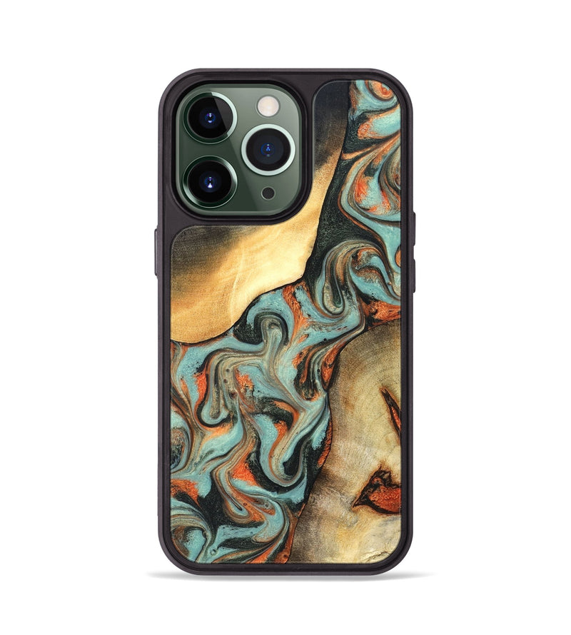 iPhone 13 Pro Wood Phone Case - Monique (Green, 827525)