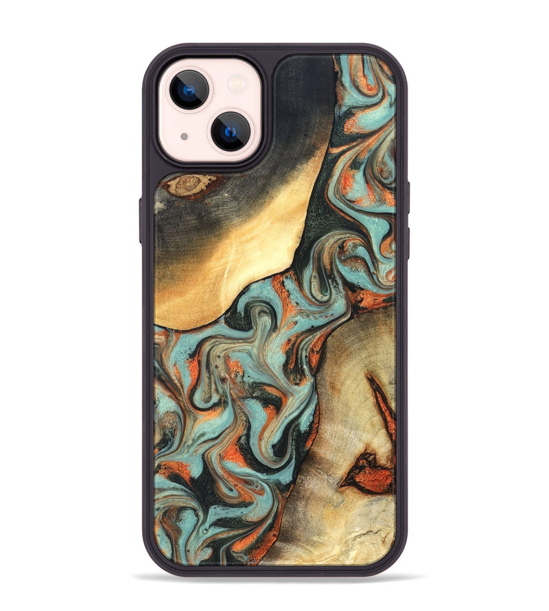iPhone 14 Plus Wood Phone Case - Monique (Green, 827525)