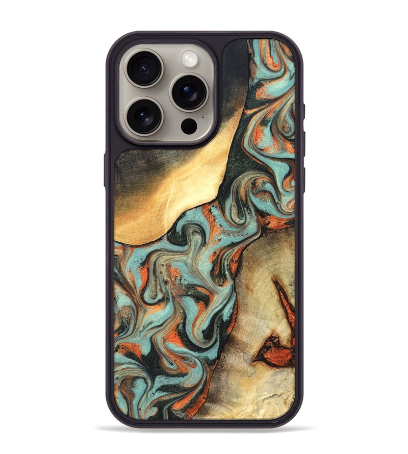 iPhone 15 Pro Max Wood Phone Case - Monique (Green, 827525)